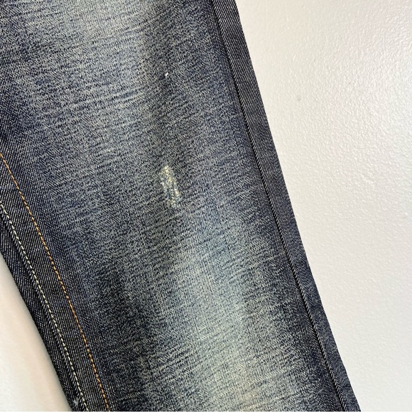 Plastic by Gly Bootcut Y2K Distressed Jeans Western Sz 27 Low Rise Snap Pocket - Picture 6 of 16